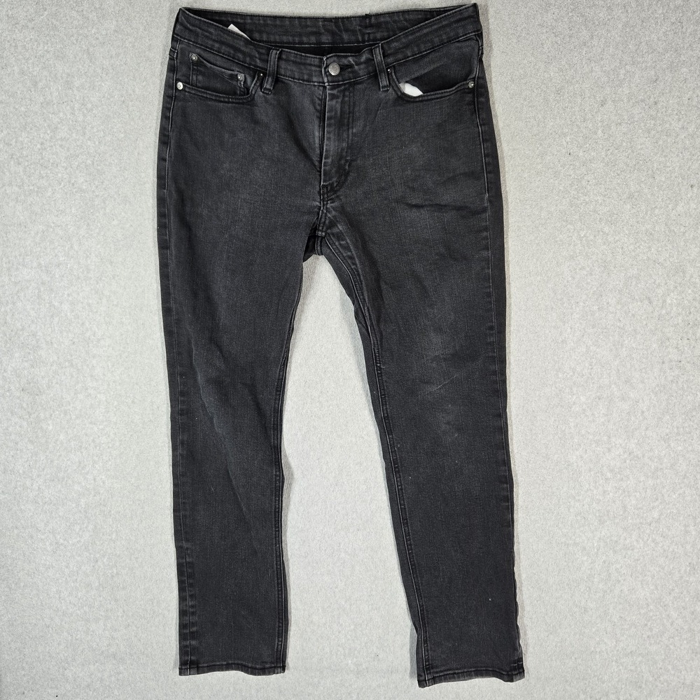 Levi's 511 Men Jeans 33X32 Black Denim Slim Fit 29" Inseam Stretch